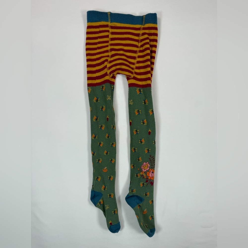 MATILDA JANE Girls' "Choose Your Own Path" Fall Floral Foliage Knit Tights 4-6 - Picture 2 of 10